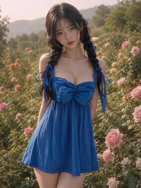 Gilly Hicks Y2K Wrapped in a Bow Blue Coquette Daydream tunic tank
